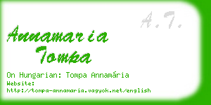 annamaria tompa business card
