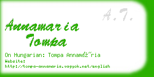 annamaria tompa business card